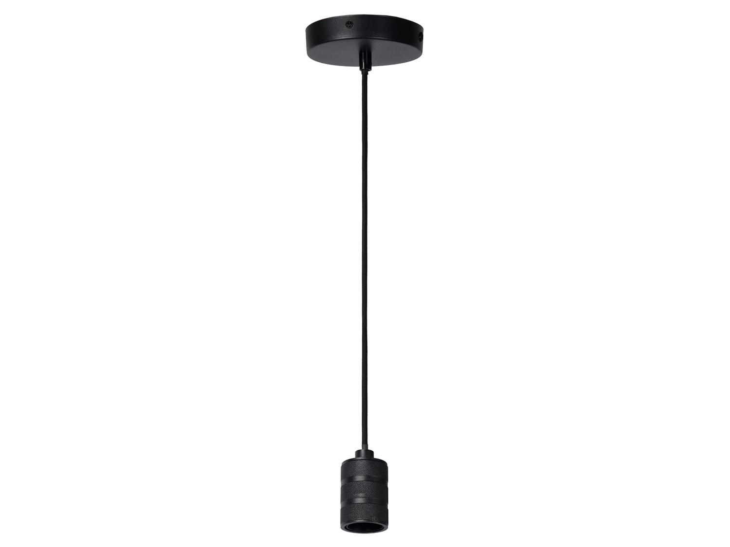Závěsné svítidlo Jova, černé, E27, ø12cm