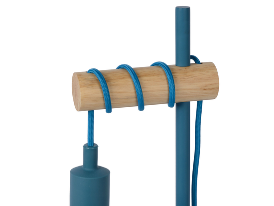 Stolní lampa Pola, modrá, E27, 50cm