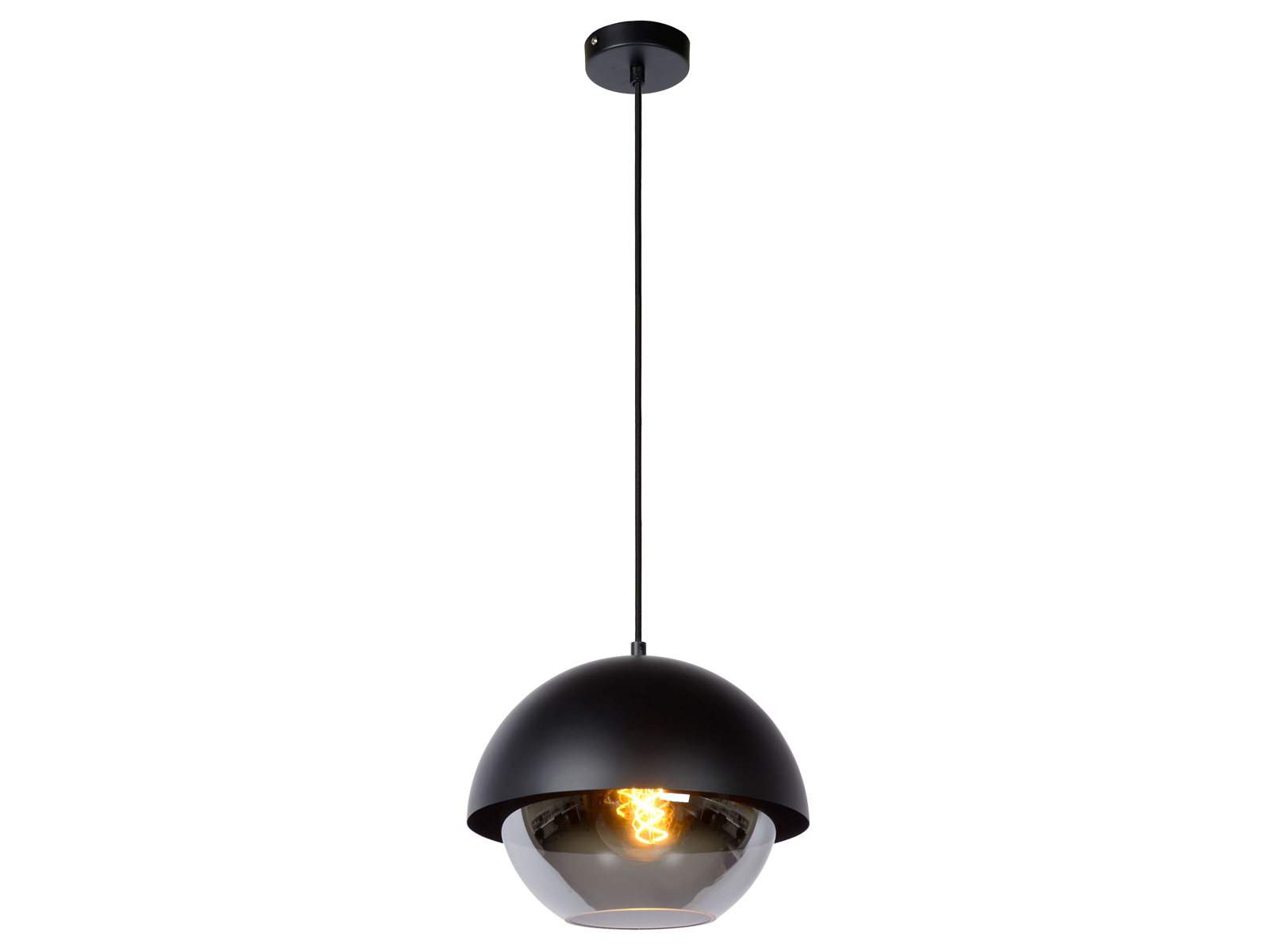 Závěsné svítidlo Cooper černé, E27, ø30cm