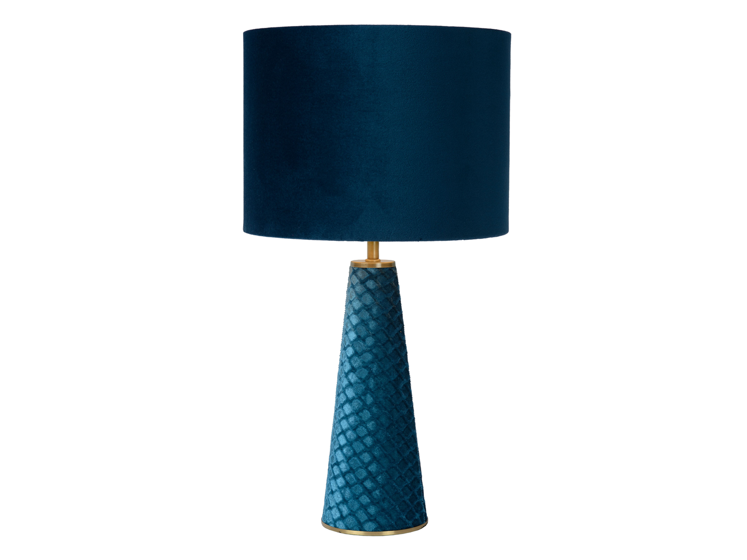 Stolní lampa Extravaganza Velvet, tyrkysová, E27, 47cm