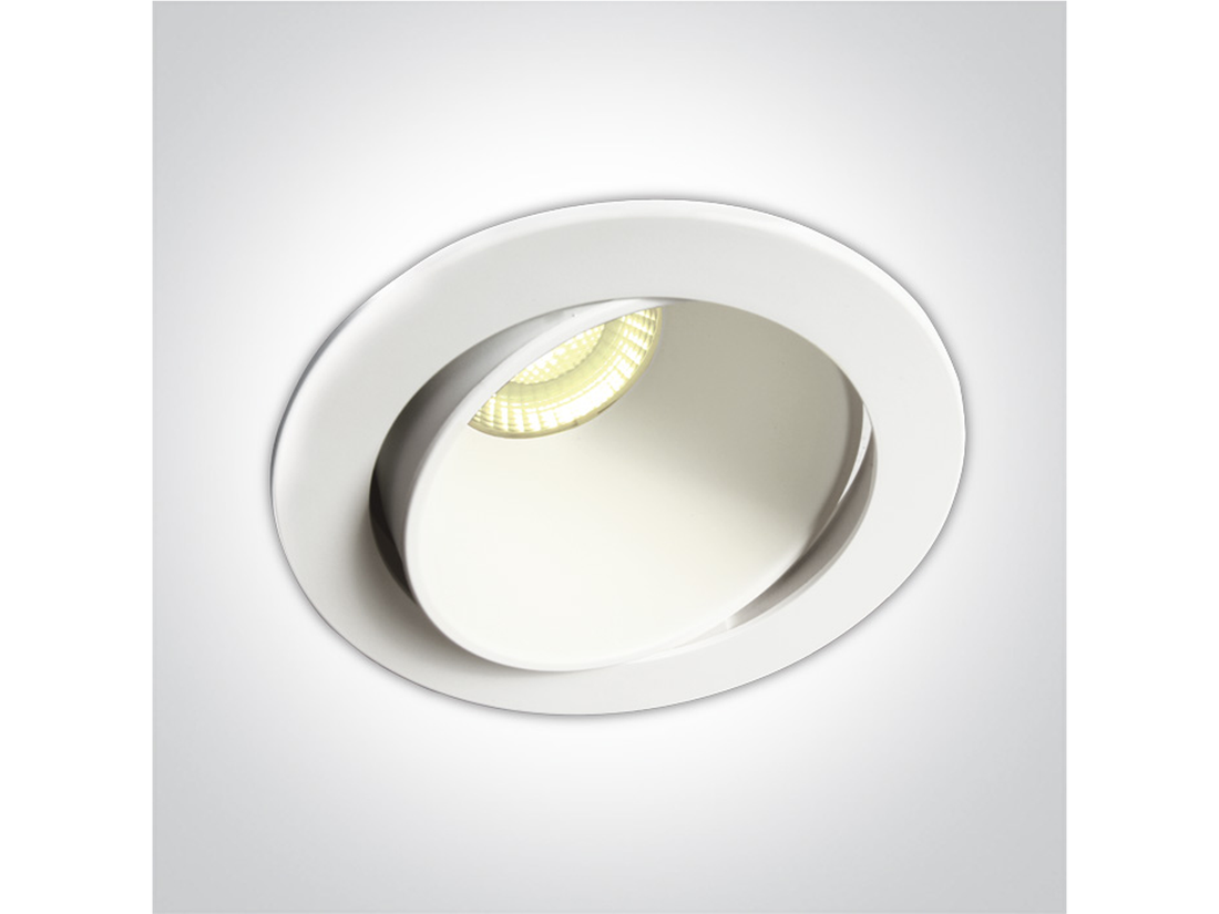 Zapuštěné LED svítidlo 11106PK, bílé, nastavitelné, 8W, 3000K, 230V, 10,6cm, IP54