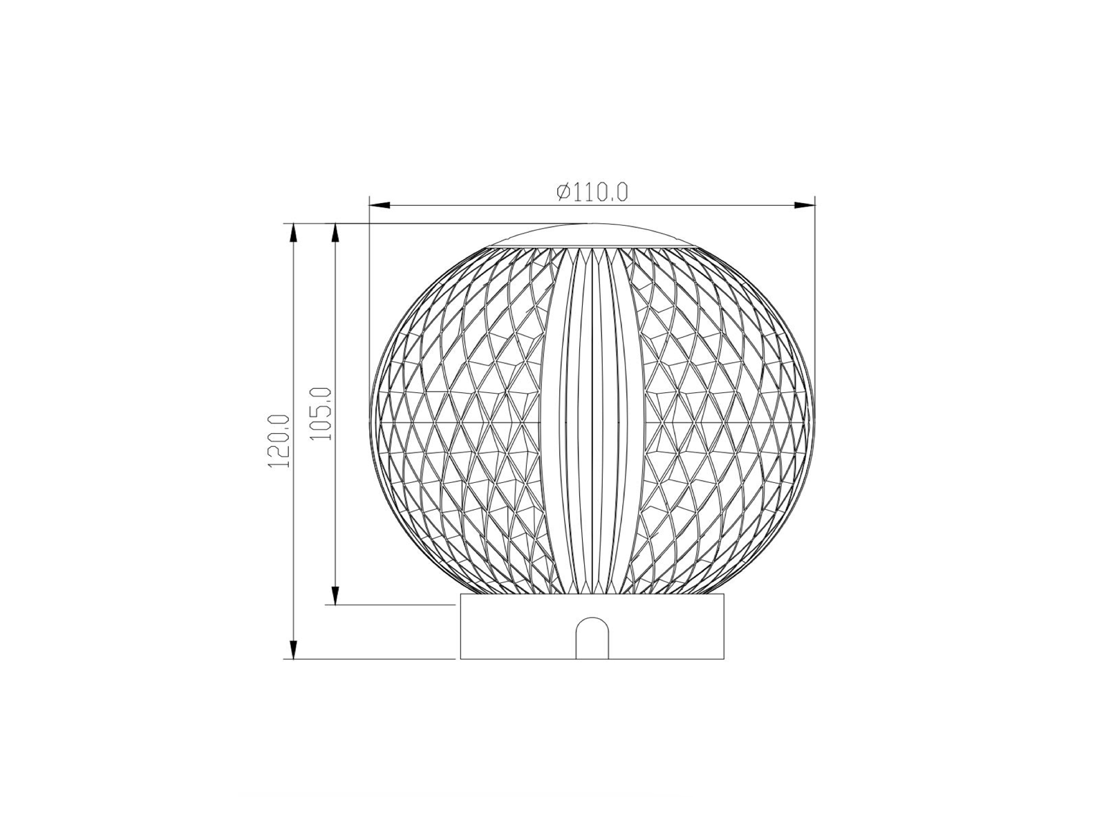 Stolní LED stmívatelná lampa Cintra, matně zlatá/mosaz, baterie, 2W, ø11cm