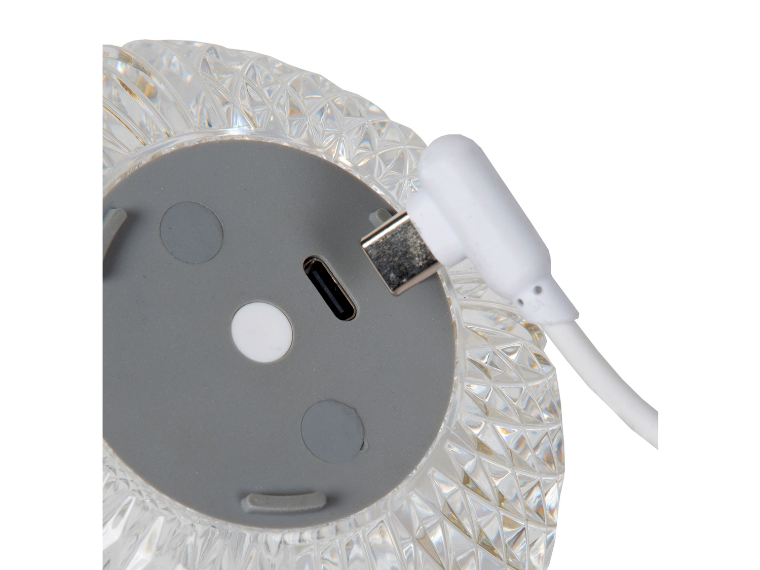 Stolní LED stmívatelná lampa Cintra, matně zlatá/mosaz, baterie, 2W, ø11cm
