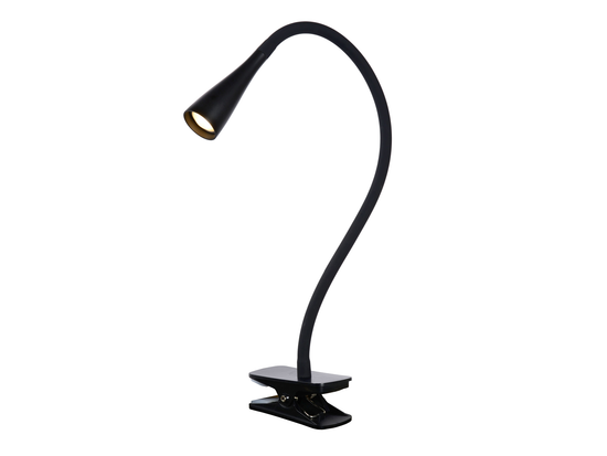 Nástěnná LED lampa Zozy černá, s klipem, 4W, 3000K, 53,5cm