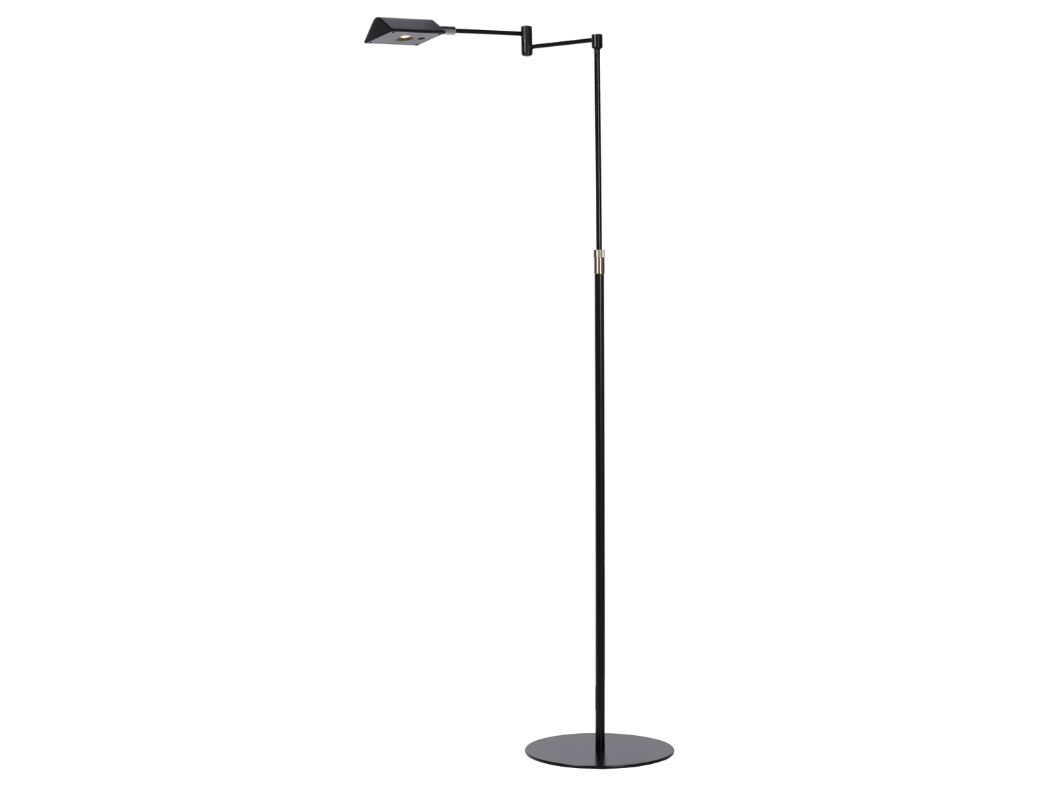 Stojací LED lampa Nuvola černá, 9W, 3000K, 126cm