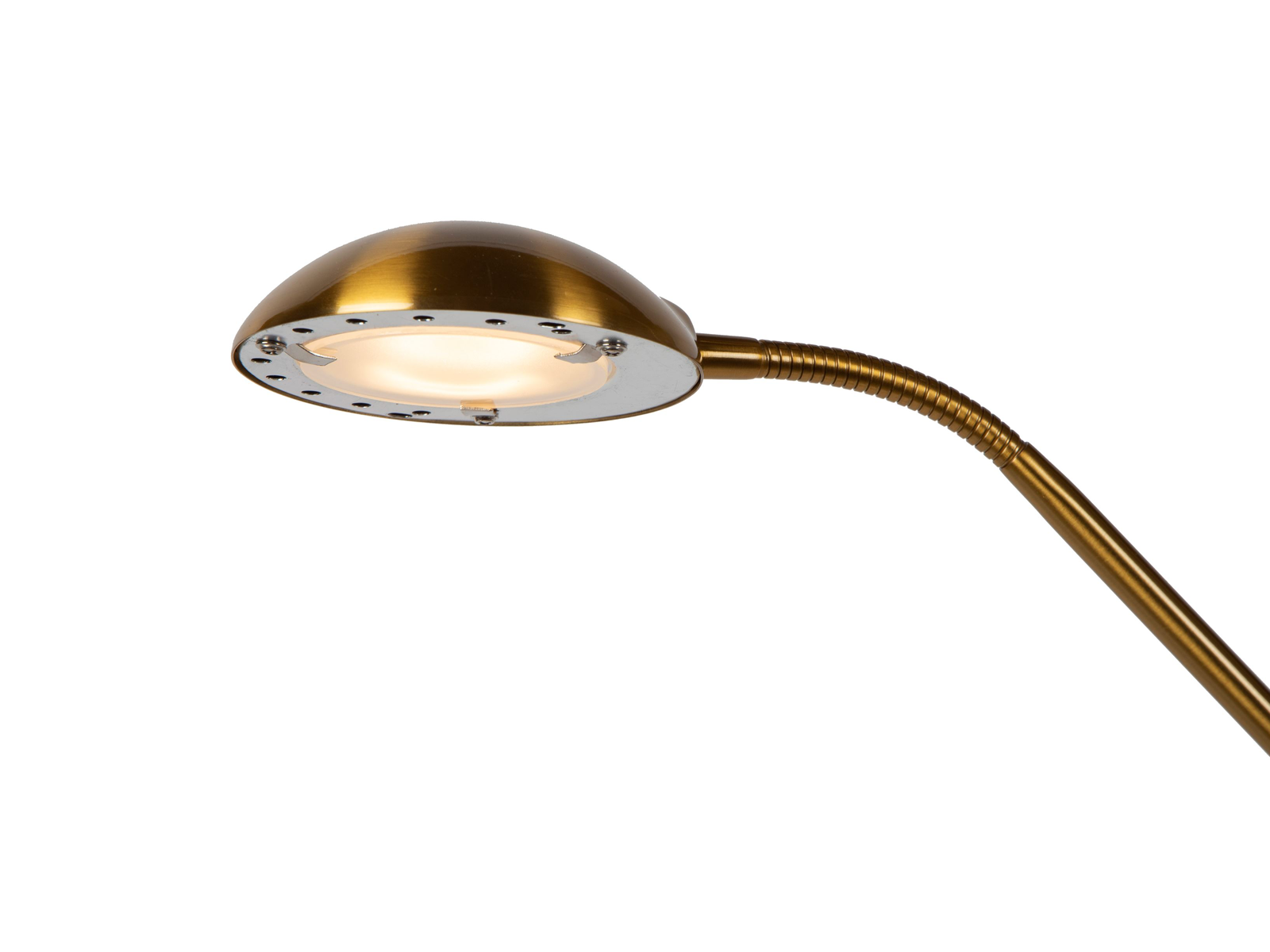 Stojací LED lampa Zenith matně zlatá, 20W, 4W, 3000K, 180cm