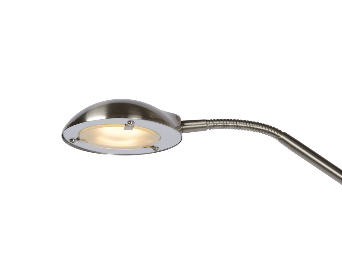 Stojací LED lampa Zenith saténový chrom, 20W, 4W, 3000K, 180cm