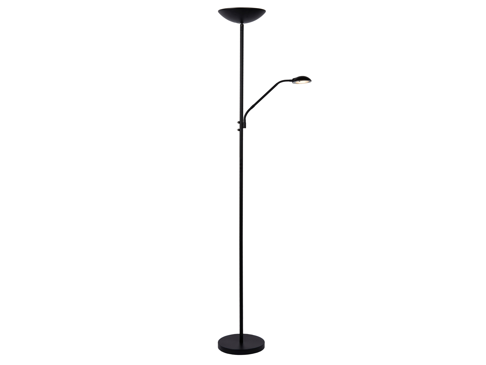 Stojací LED lampa Zenith černá, 20W, 4W, 3000K, 180cm