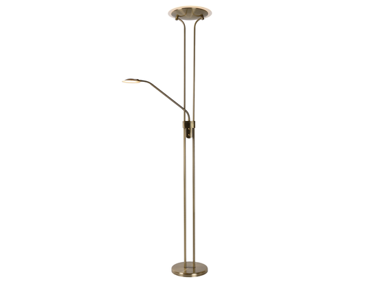 Stojací lampa Champion-LED bronz, 20W, 4W, 3000K, 180cm