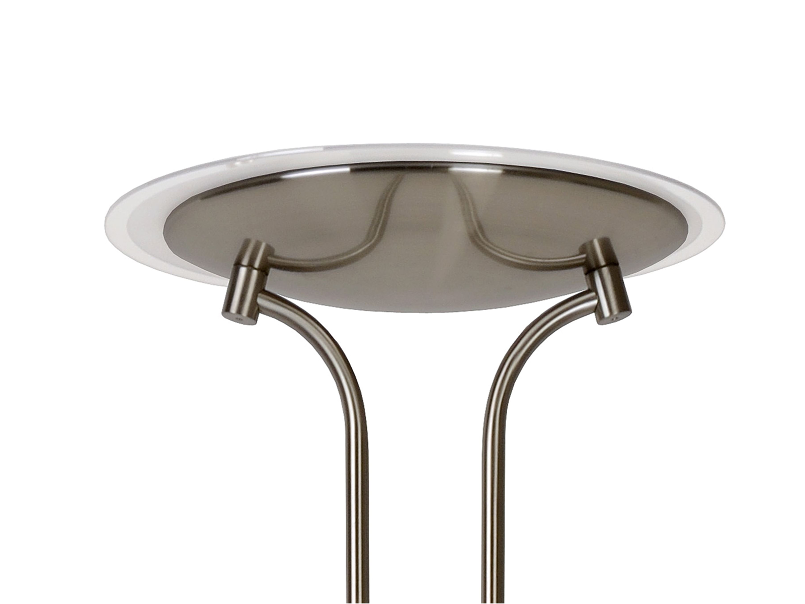 Stojací lampa Champion-LED saténový chrom, 20W, 4W, 3000K, 180cm