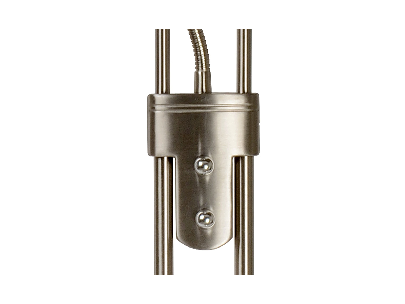 Stojací lampa Champion-LED saténový chrom, 20W, 4W, 3000K, 180cm
