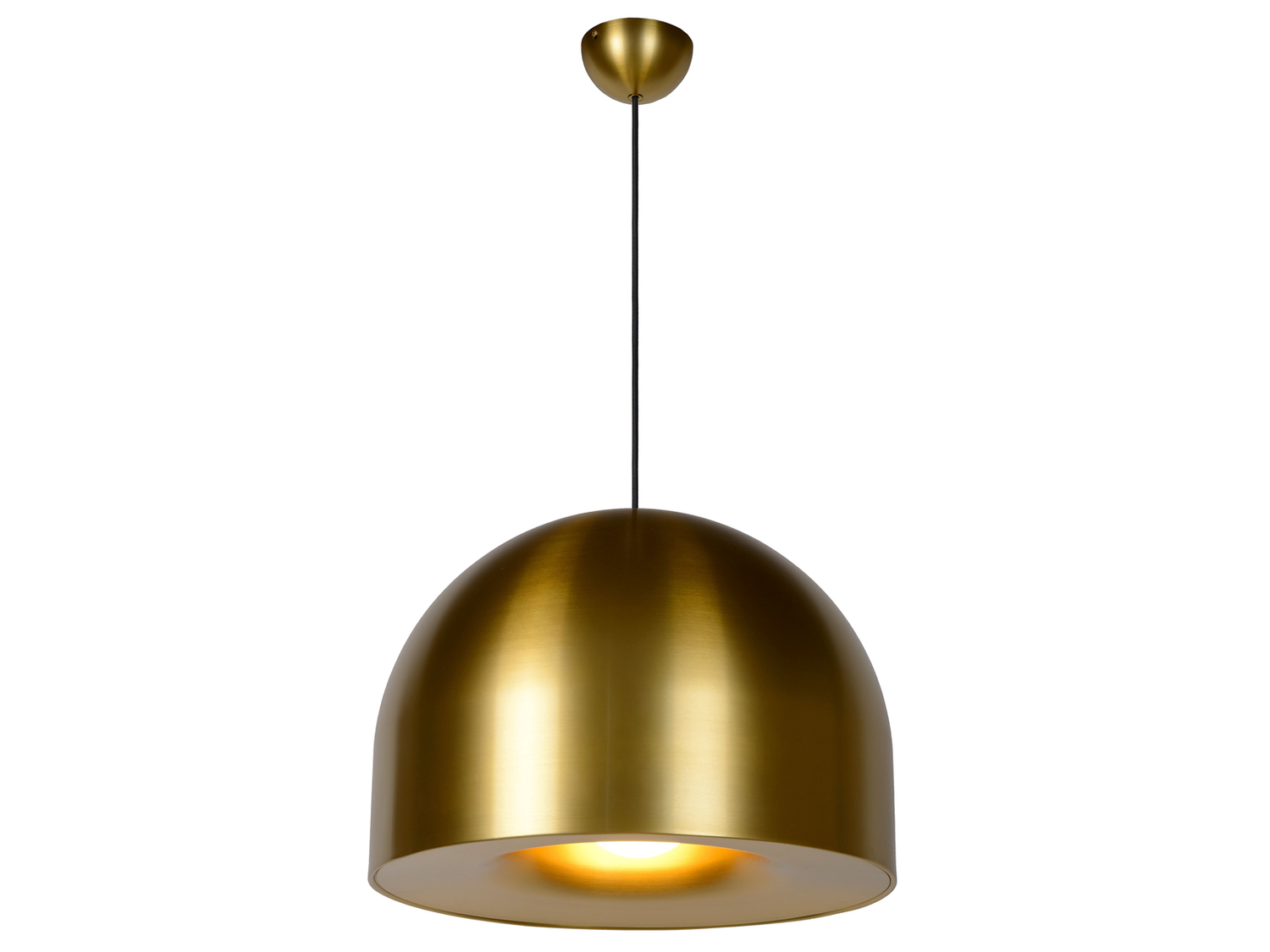 Závěsné svítidlo Akron matně zlaté, E27, ø50cm
