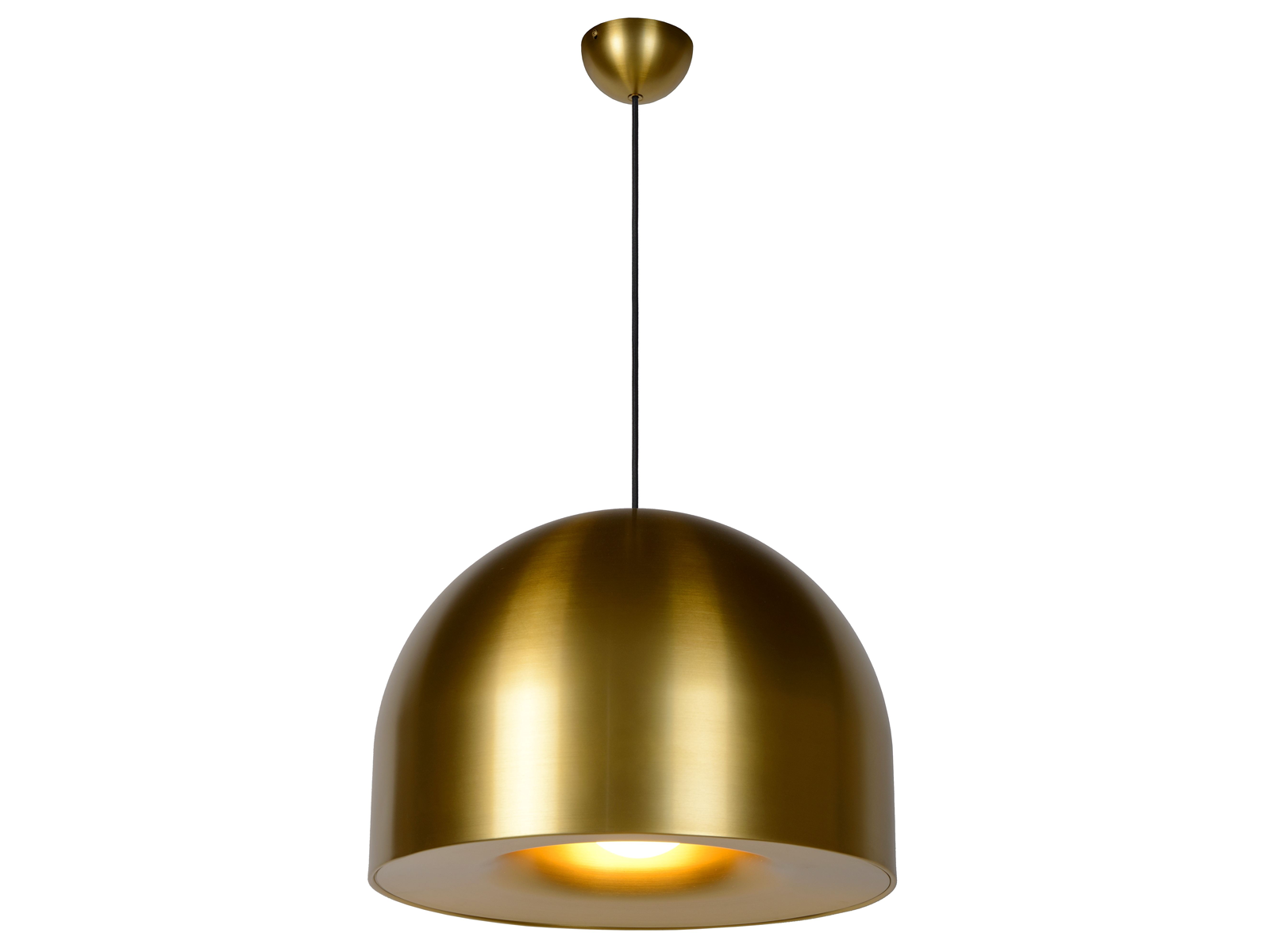 Závěsné svítidlo Akron matně zlaté, E27, ø50cm