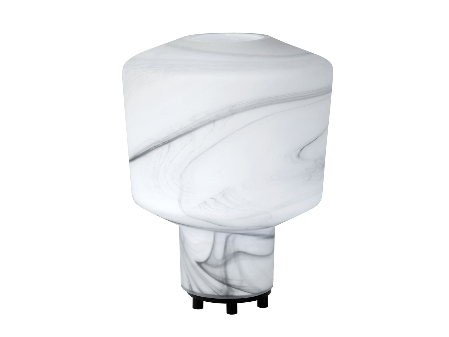 Stolní lampa Alistair bílá, E27, ø30cm