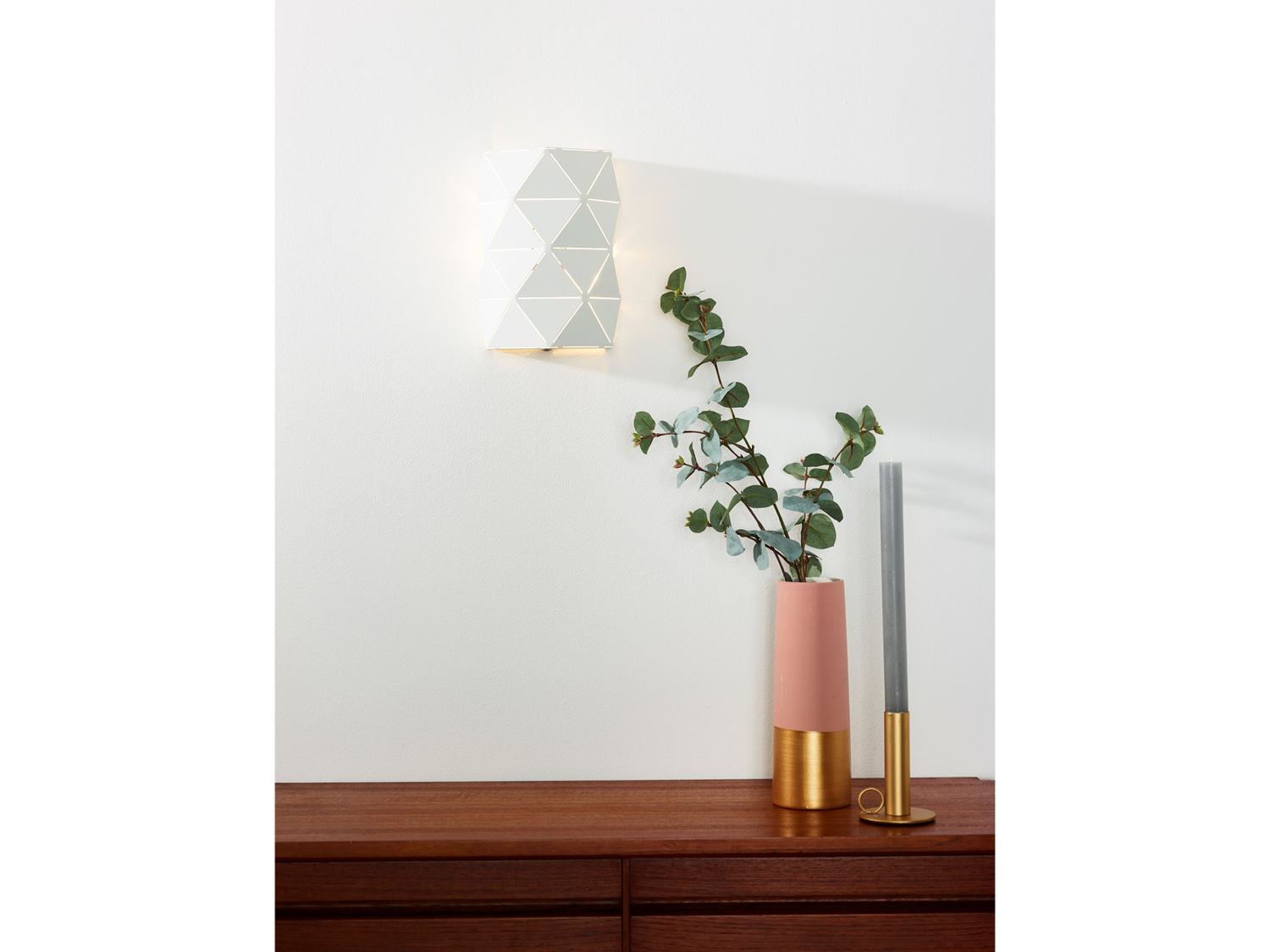 Nástěnná lampa Otona bílá, 2xE14, 20cm