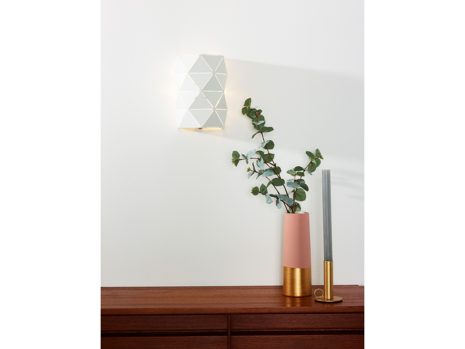 Nástěnná lampa Otona bílá, 2xE14, 20cm