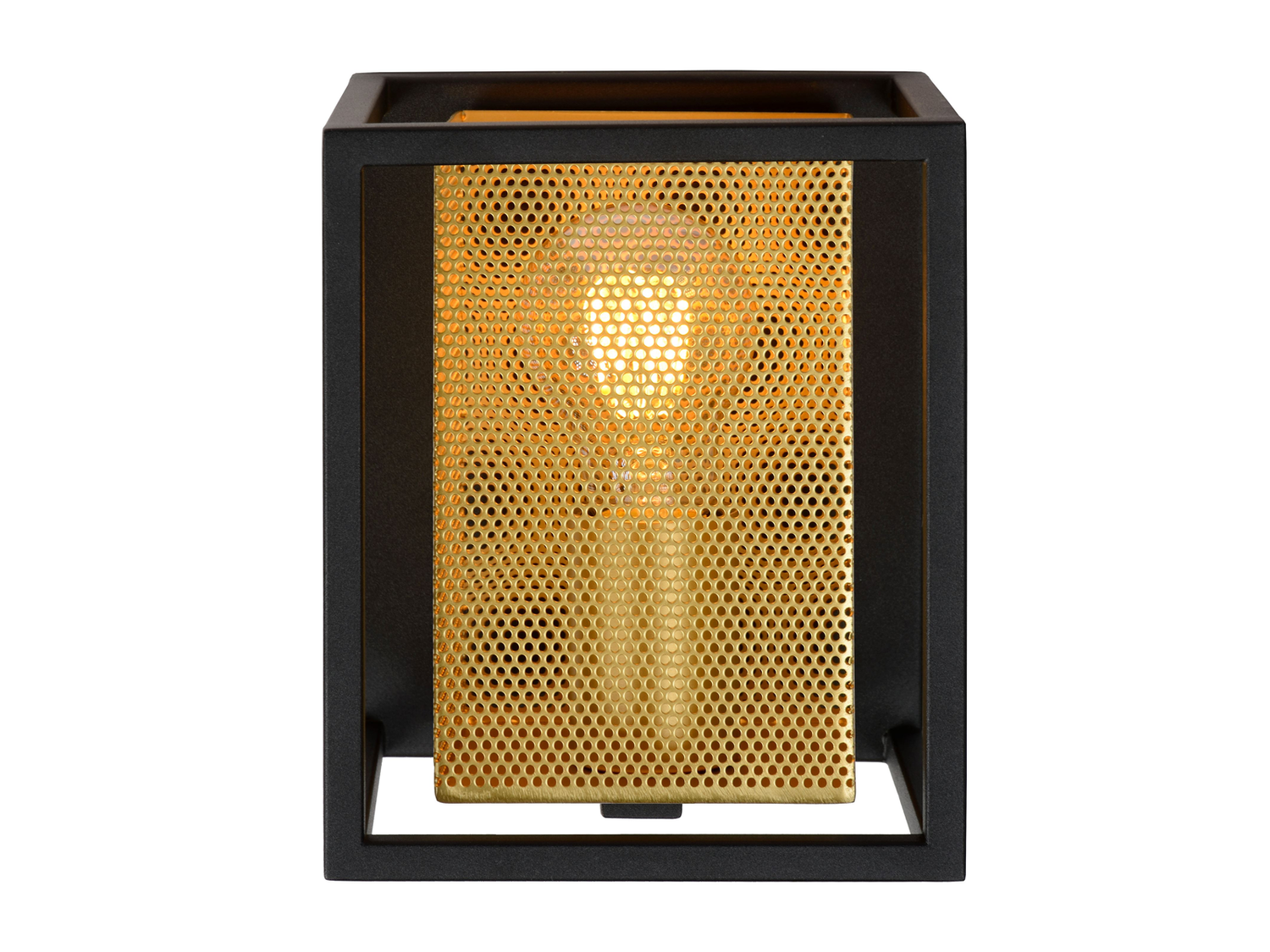 Nástěnné svítidlo Sansa matně zlaté/černé, E27, 18cm