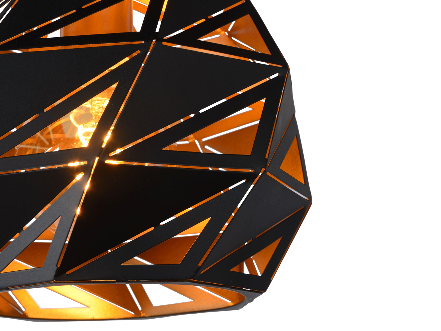 Závěsné svítidlo Malunga, černé, E27, ø25cm