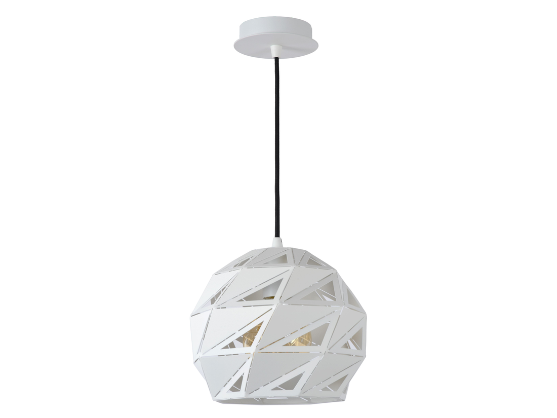 Závěsné svítidlo Malunga, bílé, E27, ø25cm