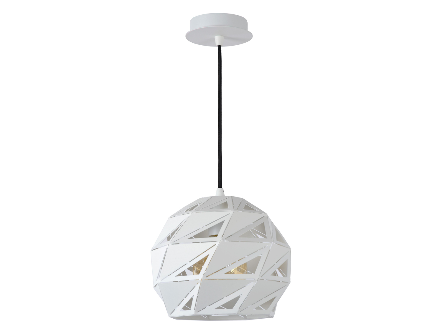 Závěsné svítidlo Malunga, bílé, E27, ø25cm