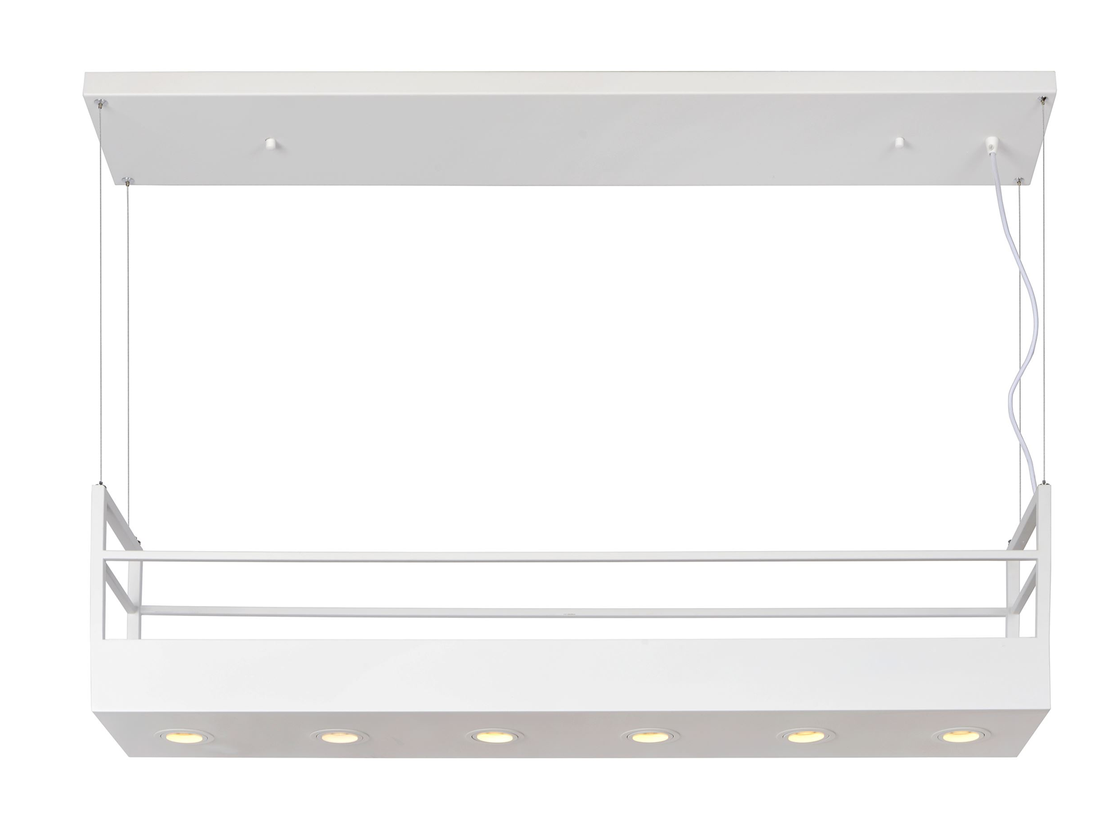Závěsné svítidlo Miravelle bílé, 6xGU10, 110cm