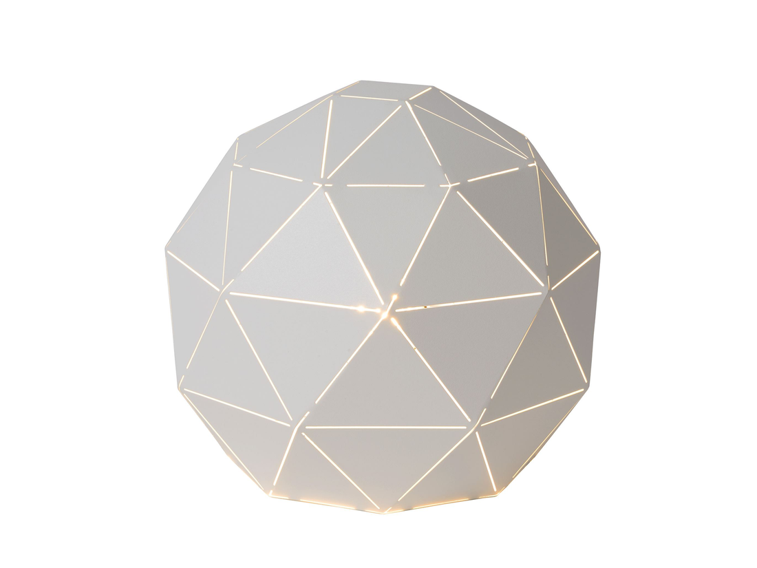 Stolní lampa Otona bílá, E27, ø25cm