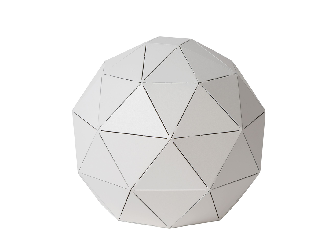 Stolní lampa Otona bílá, E27, ø25cm