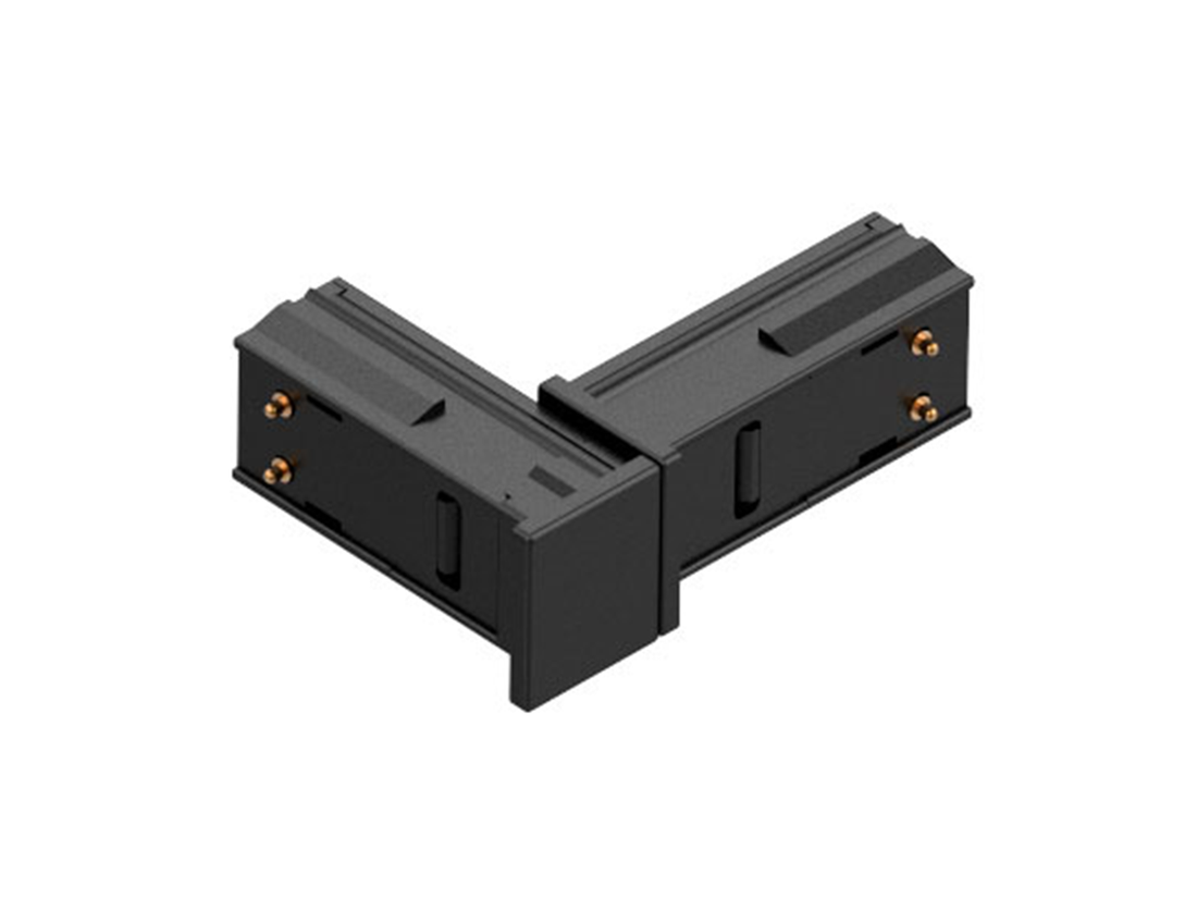 Rohový spoj pro mini magnetické dráhy, černý, 35x26mm