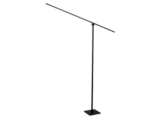 Stojací LED lampa Agena černá, 18W, 2700K, 142,5cm