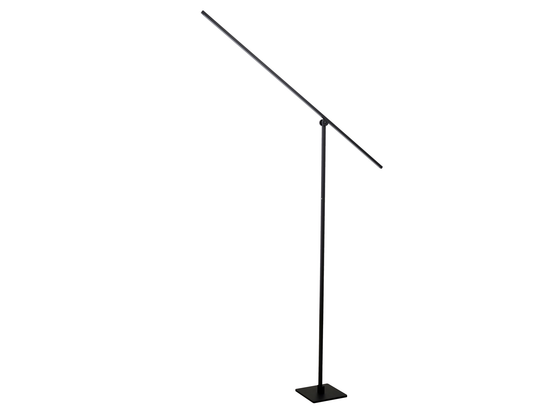 Stojací LED lampa Agena černá, 18W, 2700K, 142,5cm