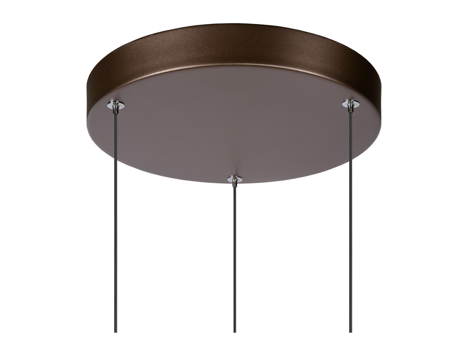 Závěsné LED svítidlo Margary kávové, 3x4W, 2700K, ø25cm