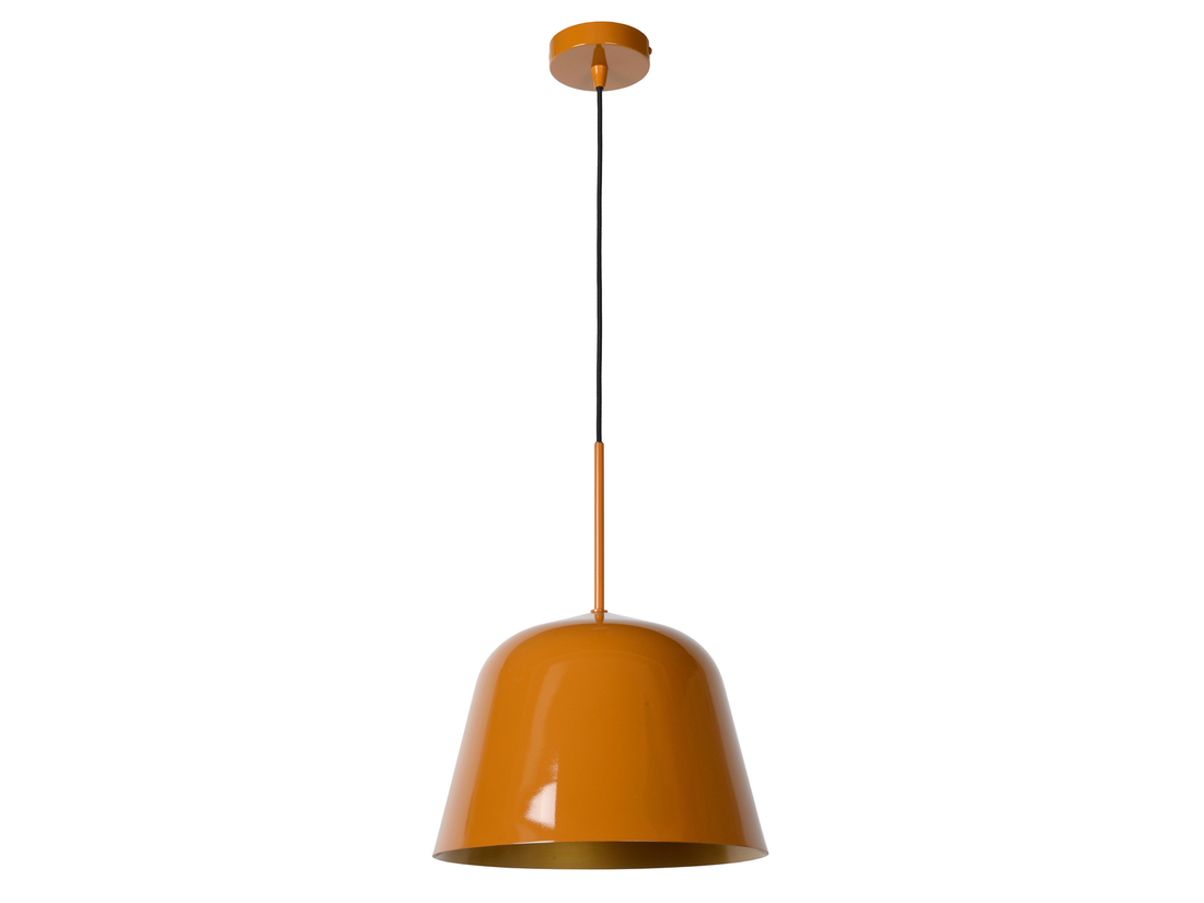 Závěsné svítidlo Misha okrově žluté, E27, ø31cm
