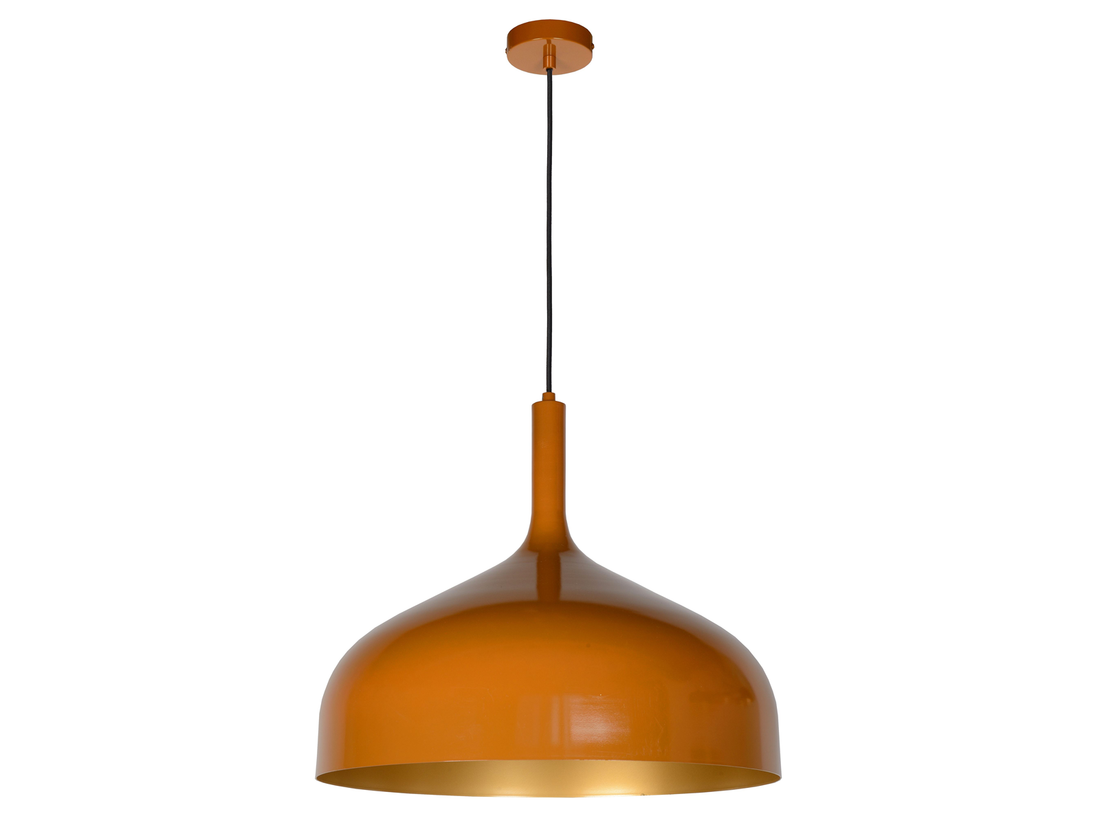 Závěsné svítidlo Rozalla okrově žluté, E27, ø50cm