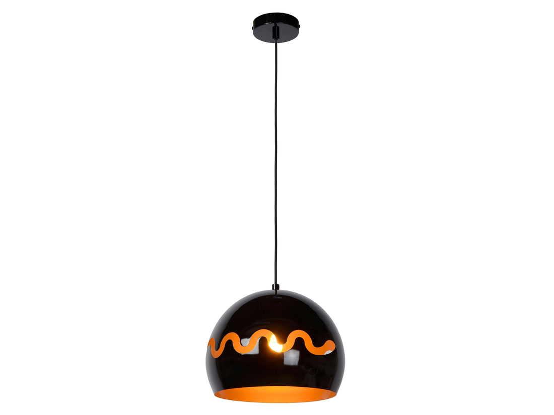 Závěsné svítidlo Corentin, černé, E27, ø28cm