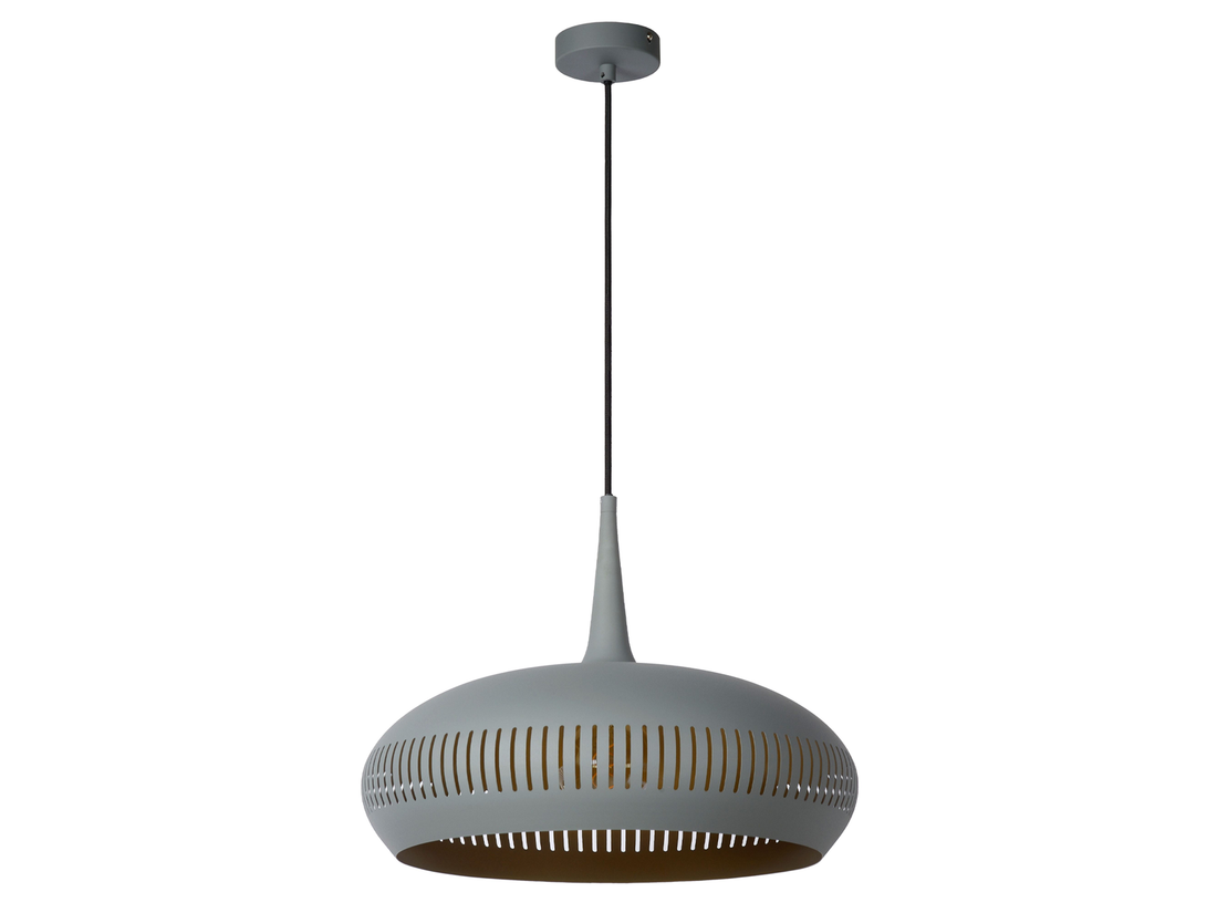 Závěsné svítidlo Rayco šedé, E27, ø45cm
