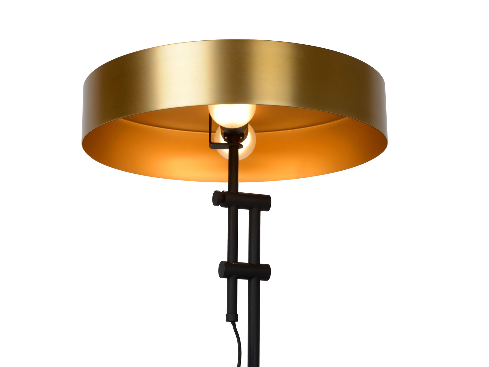 Stolní lampa Giada matně zlatá, 2xE27, ø40cm
