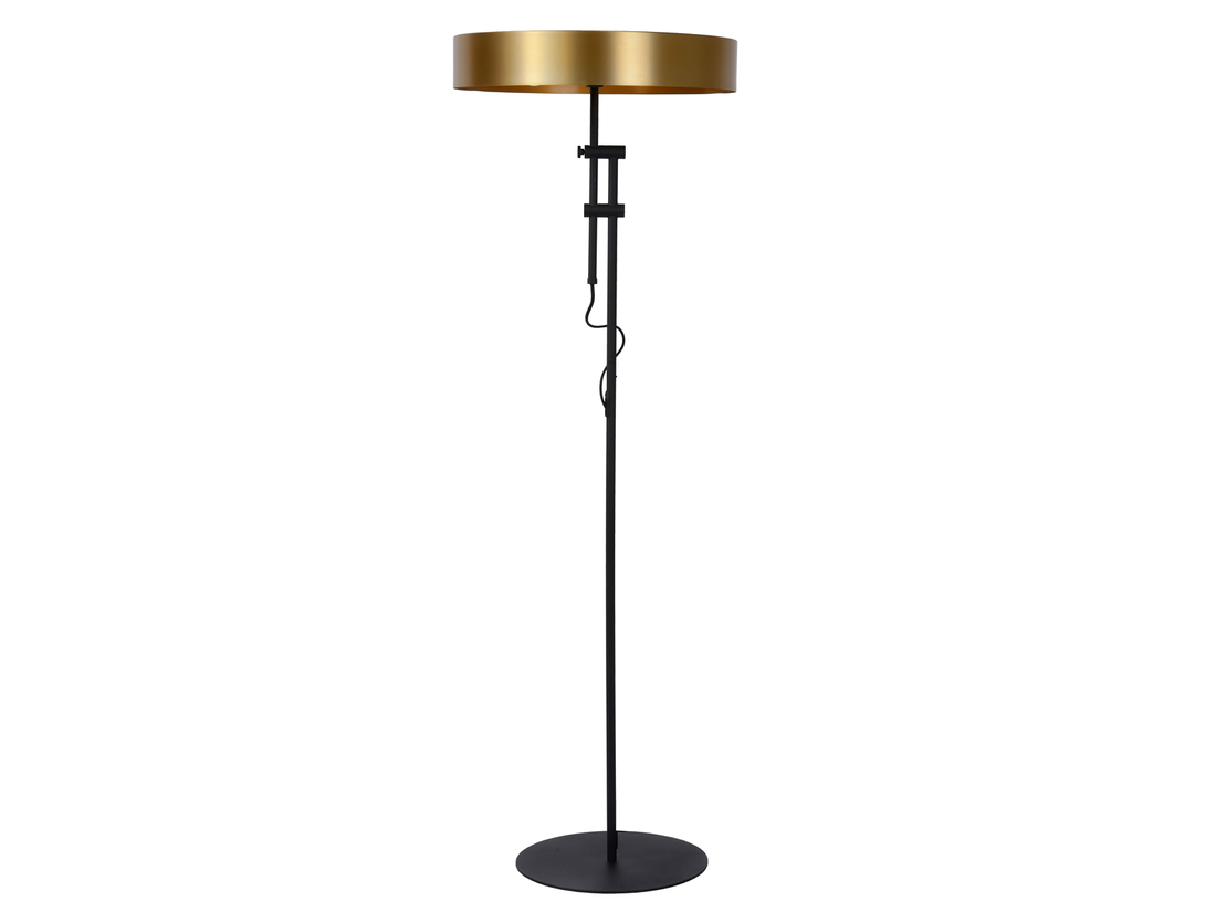Stojací lampa Giada matně zlatá, 2xE27, 143,5cm