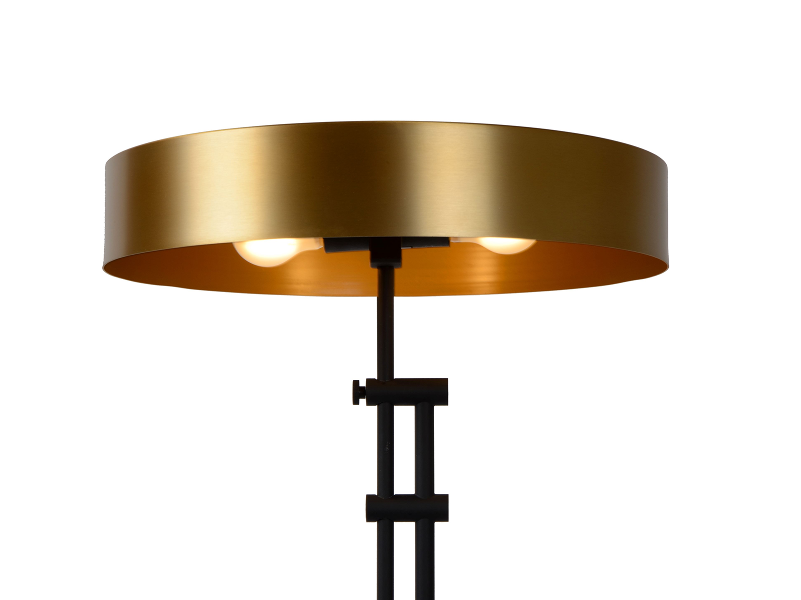Stojací lampa Giada matně zlatá, 2xE27, 143,5cm
