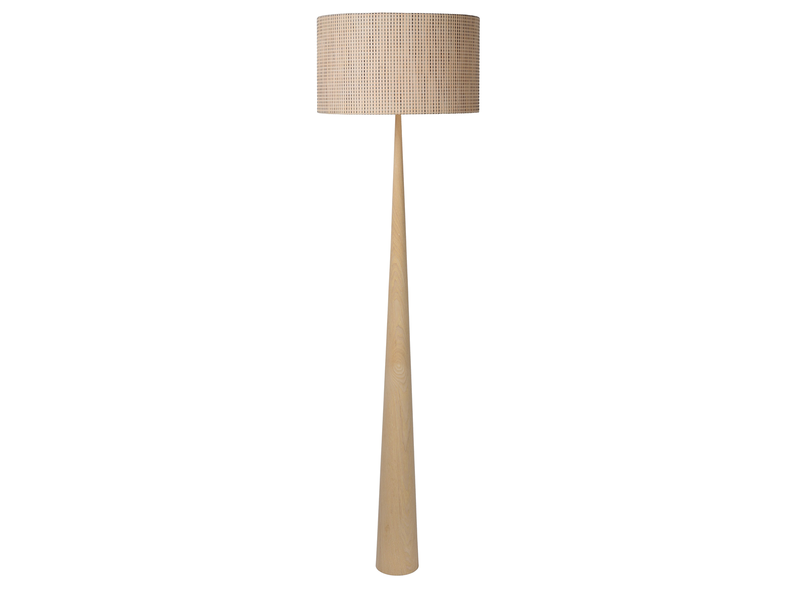 Stojací lampa Conos, přírodní, E27, 177cm