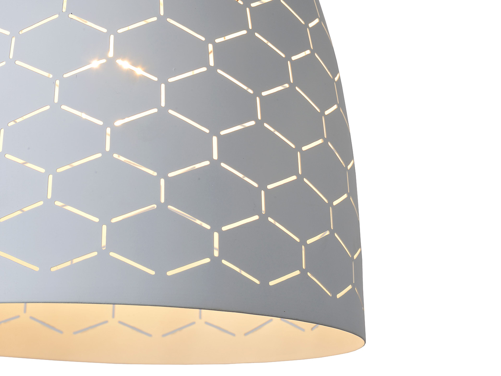 Závěsné svítidlo Galla, bílé, E27, ø24cm
