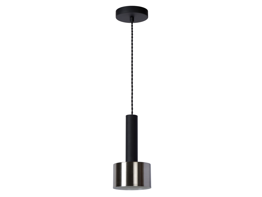 Závěsné svítidlo Teun černé, E27, ø13cm