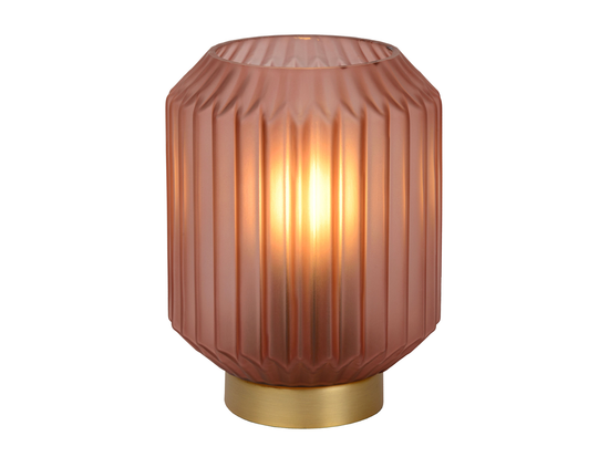 Stolní lampa Sueno, růžový, E14, 17cm