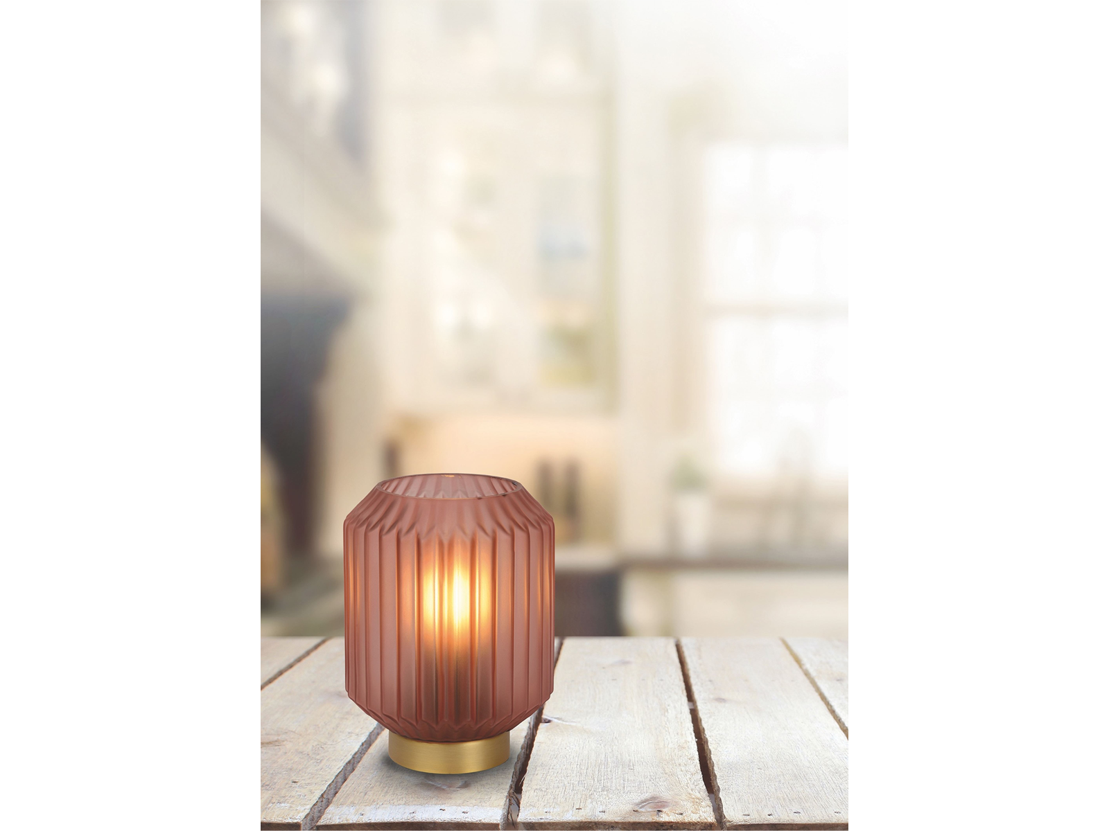 Stolní lampa Sueno, růžový, E14, 17cm