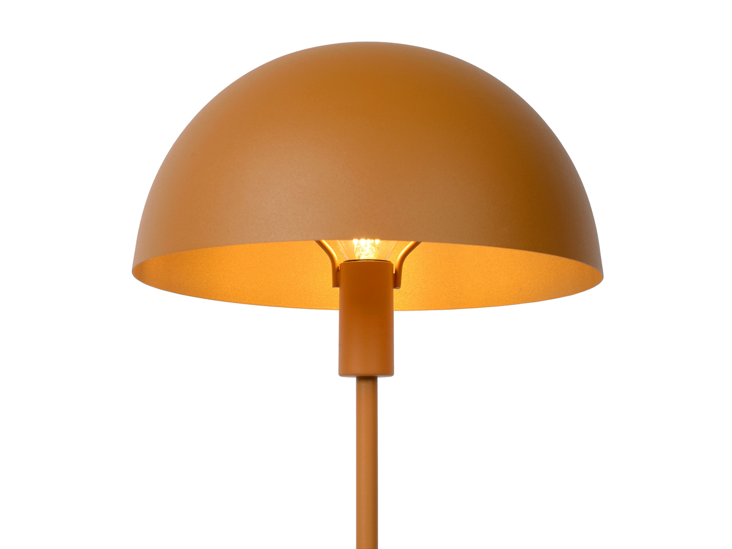 Stolní lampa Siemon, okrově žlutá, E14, 40cm