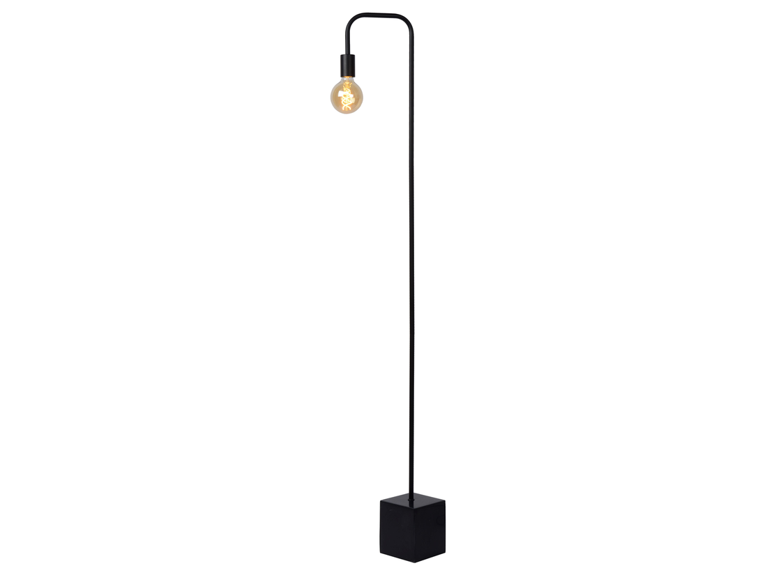 Stojací lampa Lorin, černá, E27, 160cm