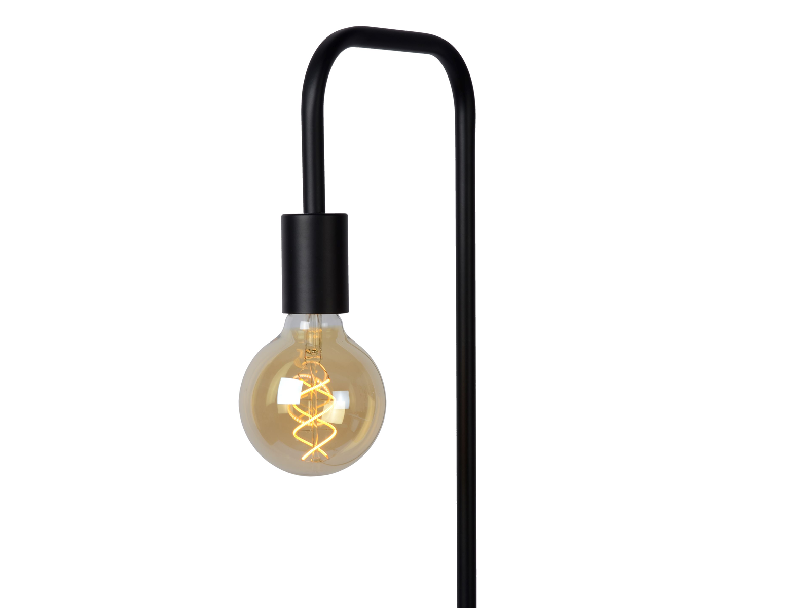 Stojací lampa Lorin, černá, E27, 160cm
