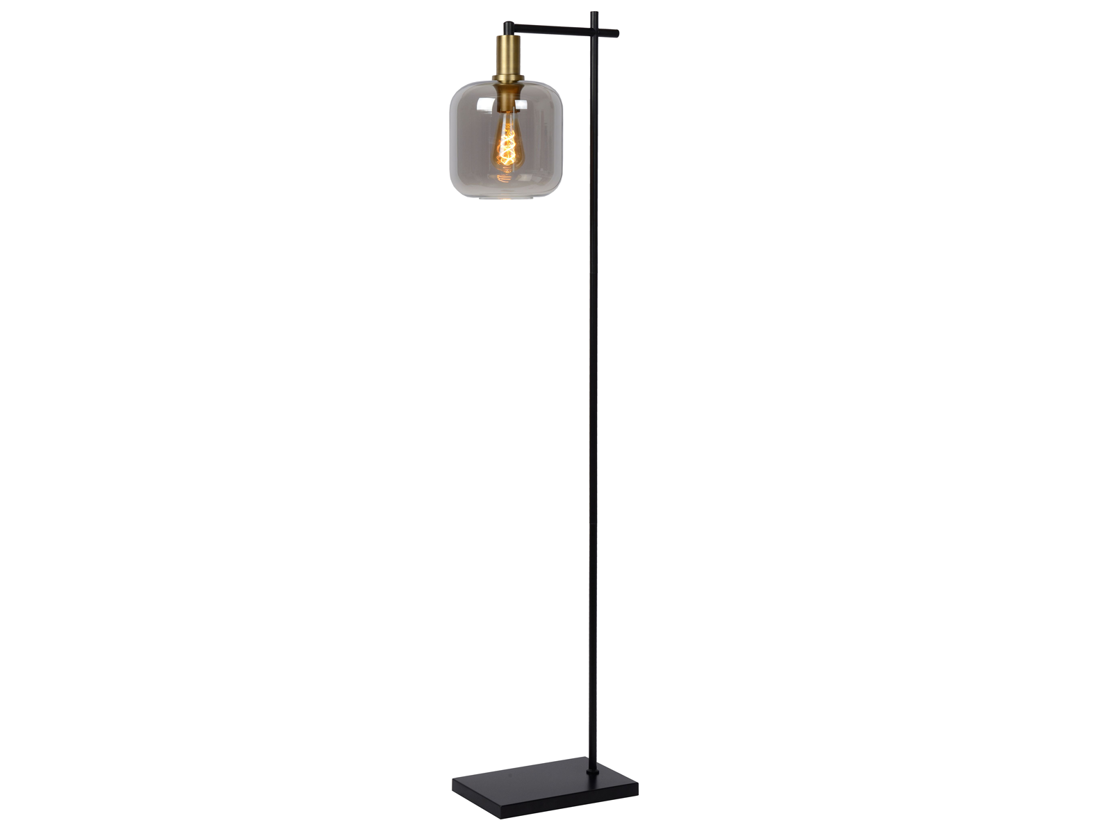 Stojací lampa Joanet kouřově šedé, 1xE27, 150cm