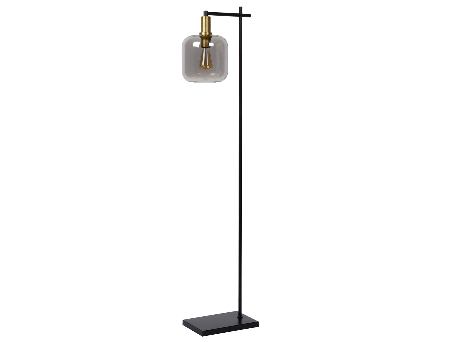 Stojací lampa Joanet kouřově šedé, 1xE27, 150cm