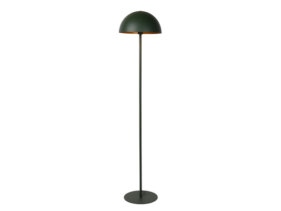 Stojací lampa Siemon, zelená, E27, 160cm