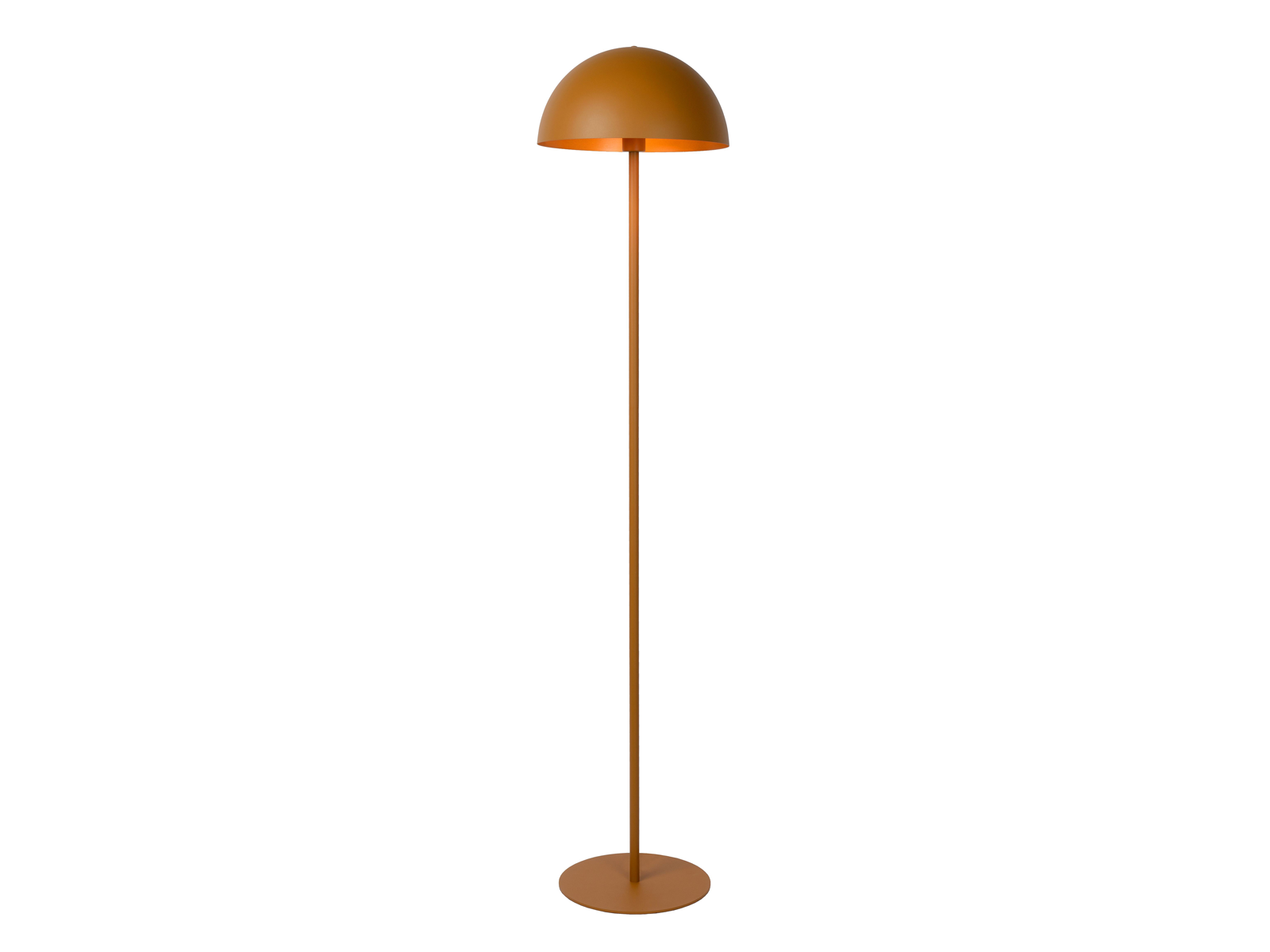 Stojací lampa Siemon, okrově žlutá, E27, 160cm